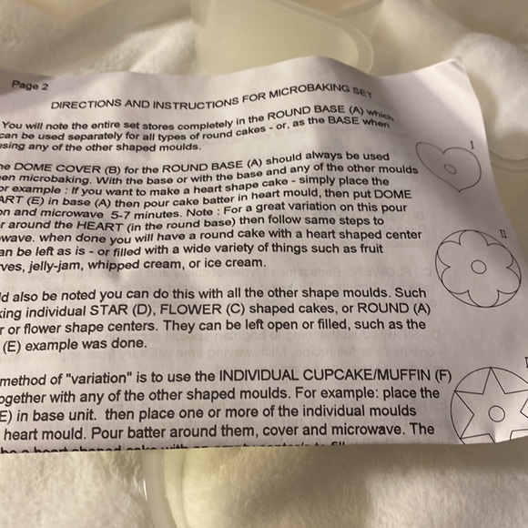 10.25” MICROWAVE CAKE BAKING SET - Picture 8 of 14